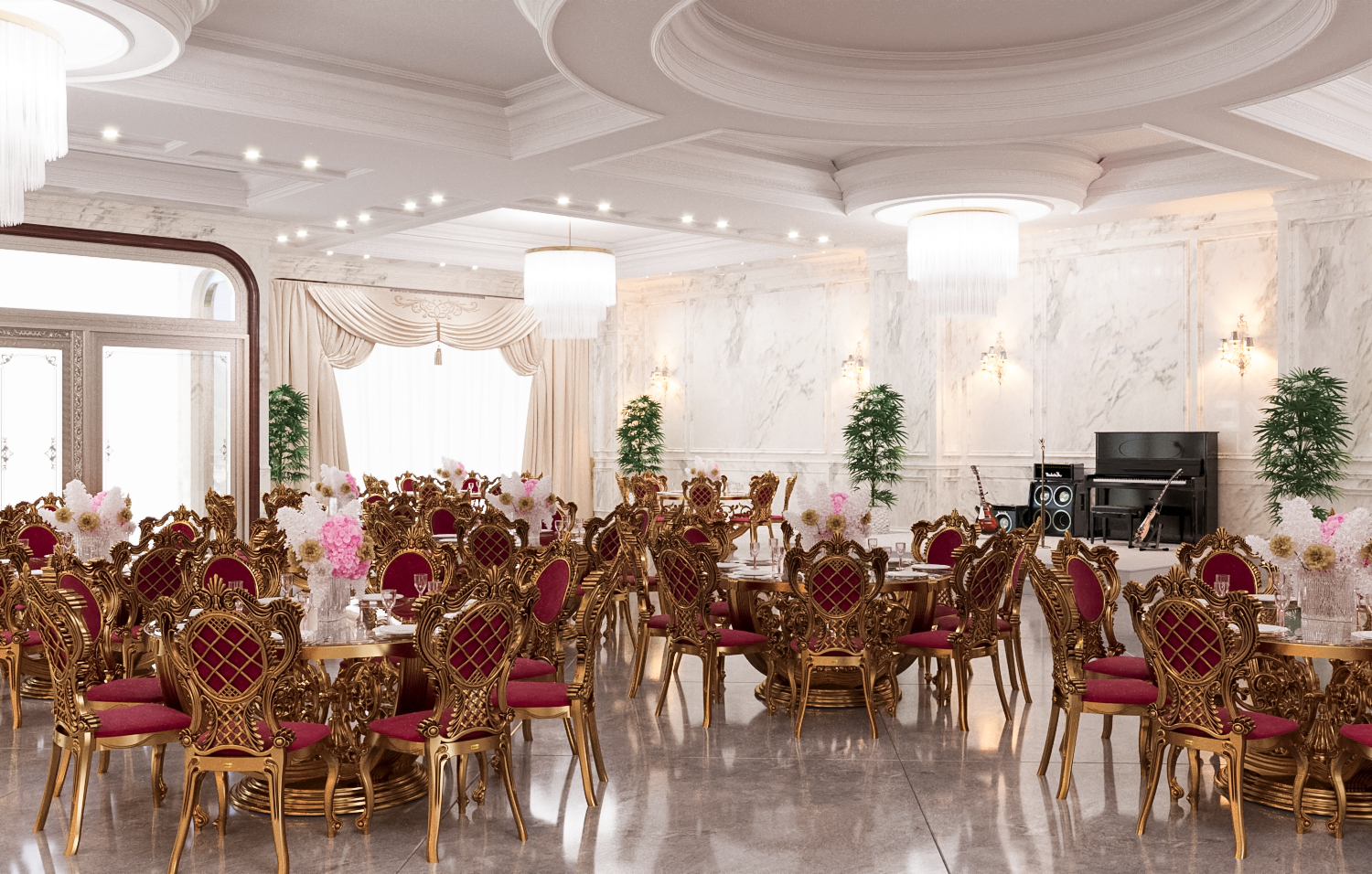 معدات قاعة الولائم