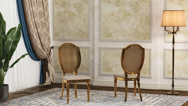 صندلی  تالاری لوئیز حصیری