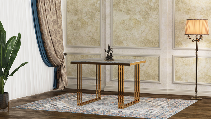 III Rectangular Metal Table