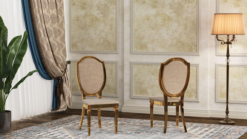 كرسي ولائم لويس مبطن