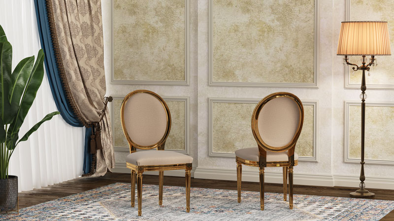 صندلی پلیمری دیور مبله