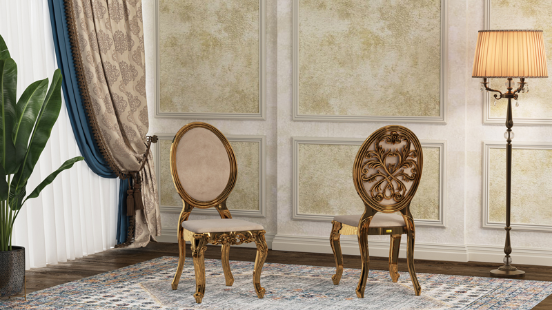 صندلی پلیمری رهام مبله