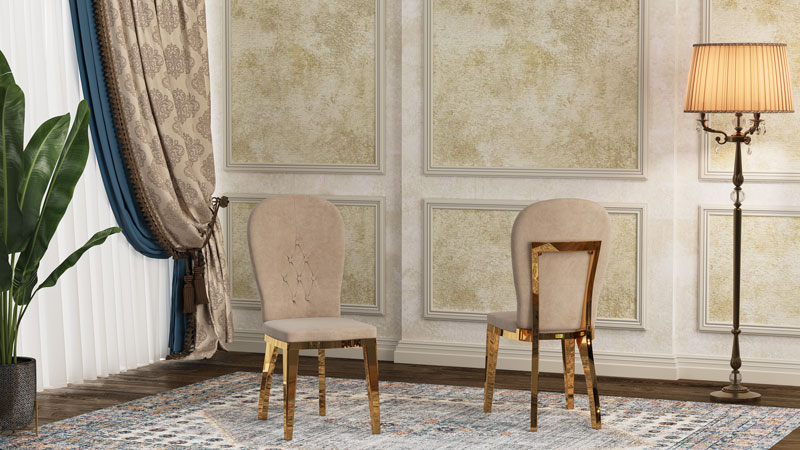 صندلی پلیمری آسا مبله